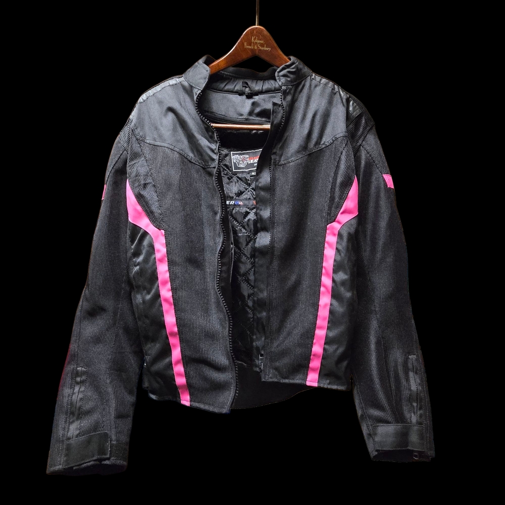 Women's Black and Pink Jacket